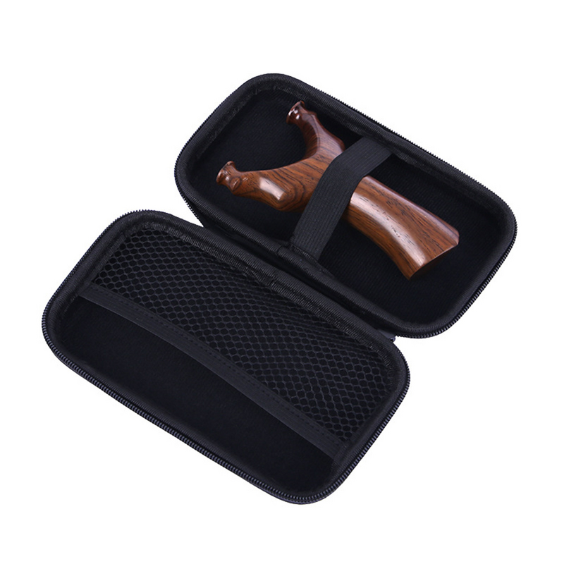 Hunting Slingshot Receiving Pack Multifunctional Outdoor Storage Portable Slingshot Pouch (Black)
