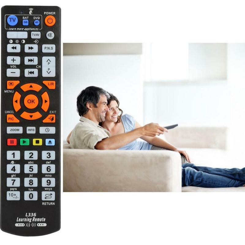 Télécommande intelligente universelle, télécommande IR avec fonction d'apprentissage pour TV CBL DVD SAT pour L336