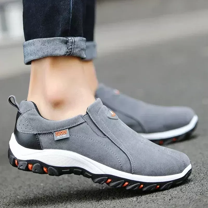 2024 New Outdoor Lightweight Men's Casual Sports Slip-on Walking Shoes Hot Selling Men's Loafers Breathable Flat Shoes for Men