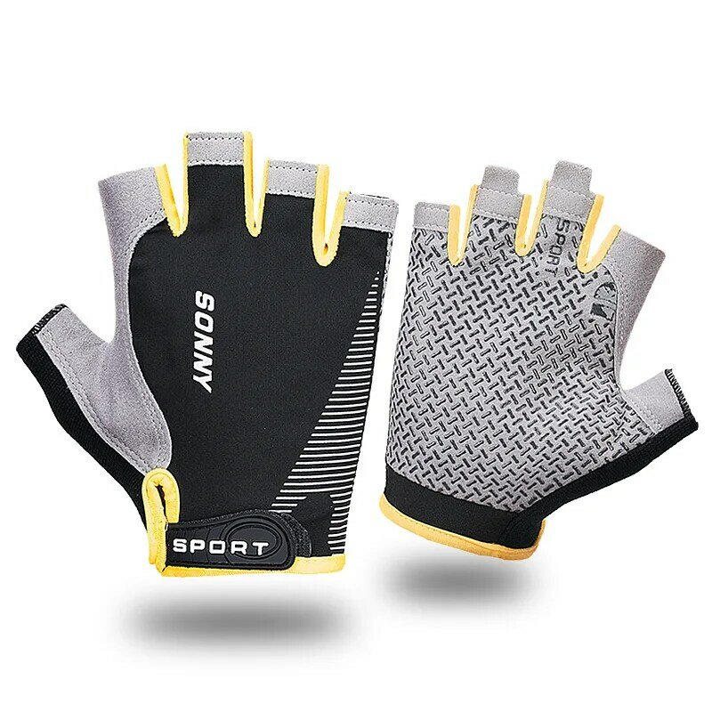 1 Paar Unisex-Sport handschuhe Anti-Rutsch-Silikon-Schweiß absorption Anti-Rutsch-Schlag handschuhe für Outdoor-Sportarten