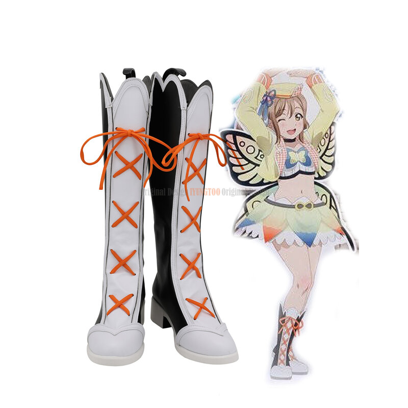 Love Live-Botas de Cosplay Mitaiken para adultos y niños, zapatos de cuero hechos a medida, para Halloween, Cosplay de cómic