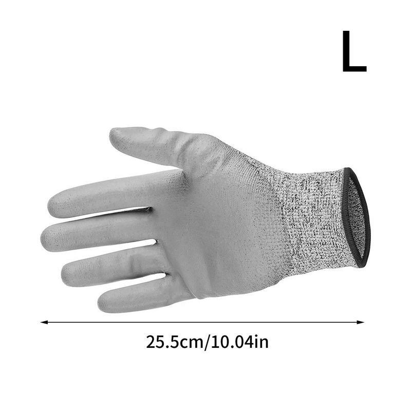 Перчатки для защиты от порезов, высокопрочные Универсальные перчатки для промышленного и кухонного садоводства, с защитой от царапин и резки стекла, уровень 5