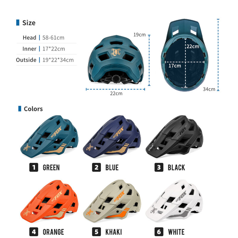 BATFOX – casque de vélo vtt pour hommes, de cyclisme, de montagne, de course, de route, orange, moulé intégré, nouveau, 2022