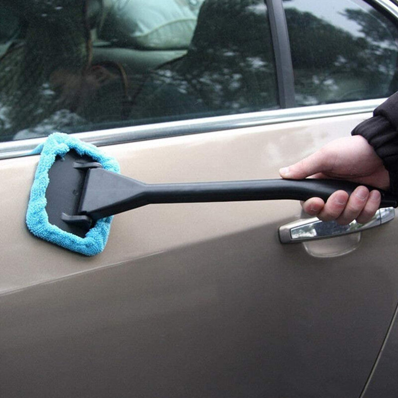 Инструмент для очистки автомобиля с длинной ручкой, средство для очистки окон автомобиля, средство для очистки лобового стекла, стеклоочиститель из микрофибры, чистящая щетка