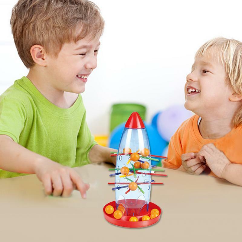 Rocket Board Game Patience Training Stick Toys With Beads Family Games For Adults Parent-Child Interaction Develop Patience