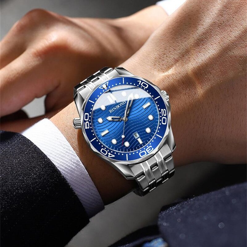 Men's Luxury Business Sports Relógios 2023 Unusual Waterproof Quartz nh35 Dial Watch For Men Relógio de pulso relógio masculino