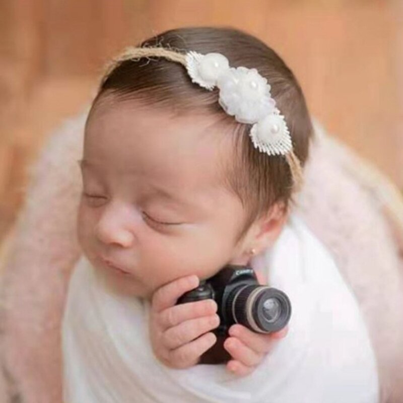 Accesorios de fotografía para recién nacidos, cámara en miniatura Retro para bebés, decoración para sesión de fotos