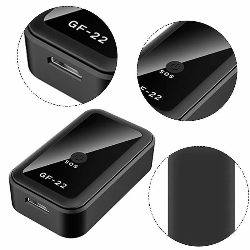 GF22-Mini Localisateur GPS Magnétique de Voiture, Dispositif de Suivi Statique Anti-Perte avec Commande Vocale, Téléphone, Wifi, LBS