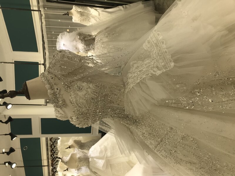 Kisswite-فستان زفاف بأكمام طويلة ، تصميم جديد ، فستان زفاف فاخر ، ثوب أخضر ، بلورات تلمع
