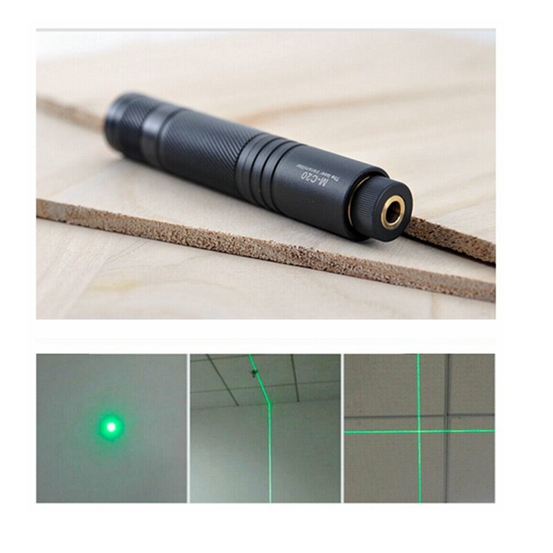 Módulo Focusable do diodo láser verde, ponto, linha, cabeça transversal, 20x108mm, 515nm, 520nm, 10mw, 30mw