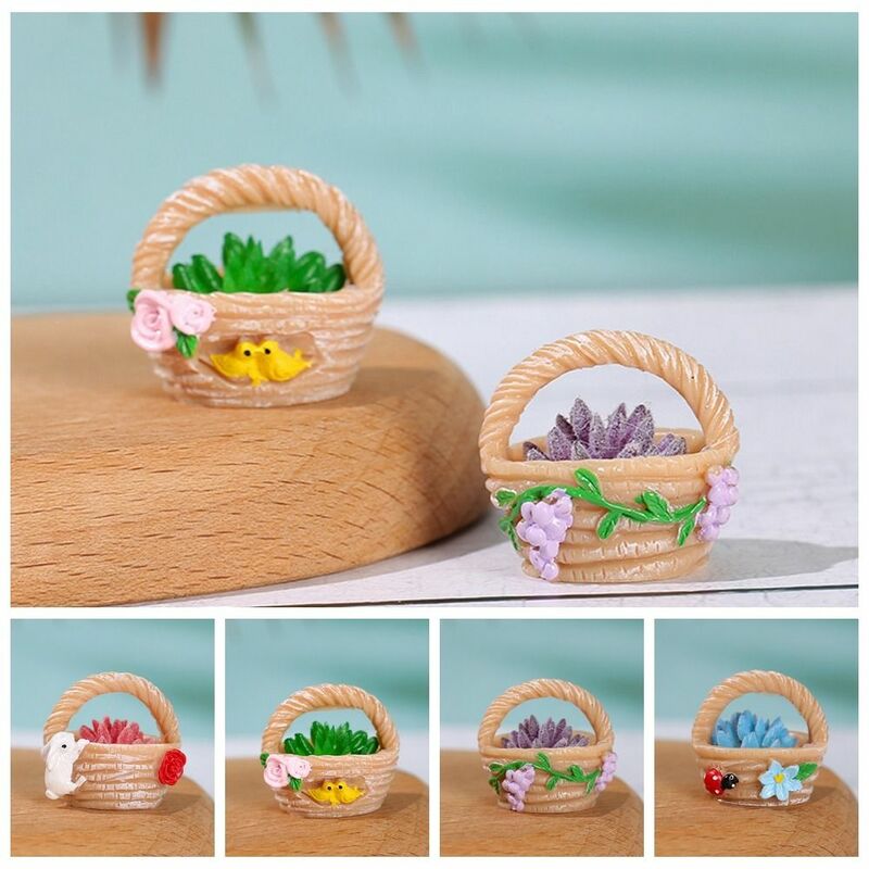 Милая настольная декоративная модель горшка для растений, реалистичные миниатюрные цветочные горшки ручной работы, цветочные горшки из смолы «сделай сам»