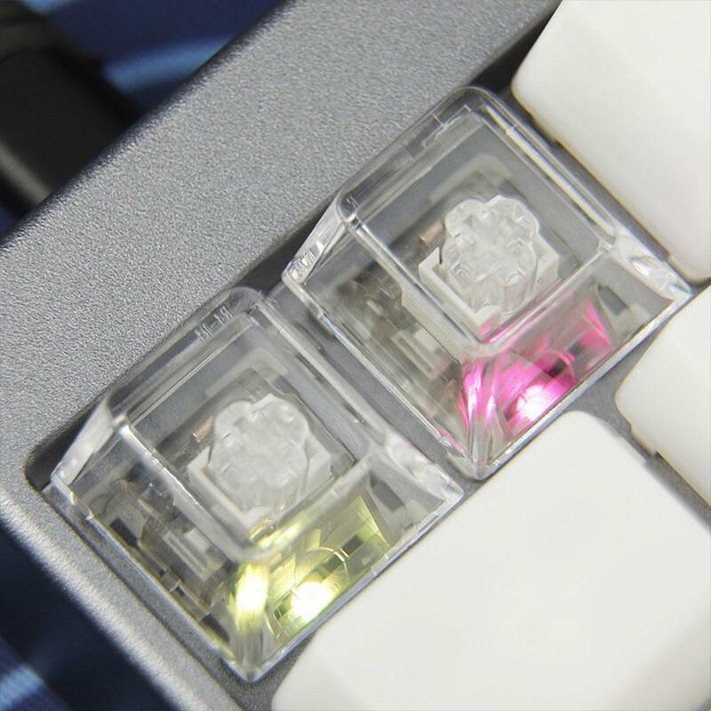 Clear Colorful Transparent Cap 1pcs for CHERRY Height Cap For Mx Switches Mechanical Board Light-transmitting M5p8