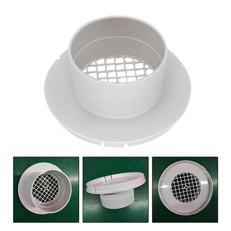 Convenient Air Conditioner Connector Replacement 100mm Access Pipe Interface Excellent Seal PVC Material Easy Installation