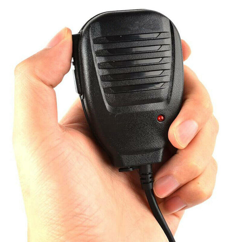Dla Baofeng BF-UV5R/888S mikrofon Walkie-Talkie ręczny mikrofon mikrofon na ramię K głowa uniwersalny nadajnik Walkie-Talkie