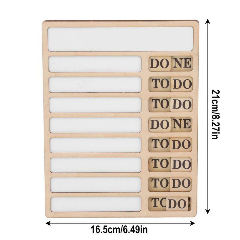 Checklist Task Board Blank To Do List Wooden Chore Chart Reusable Task Board For Students & Professionals Portable Chore Chart