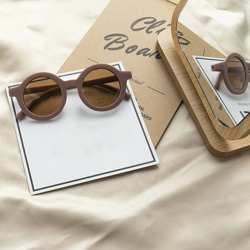 Okulary dziecięce okulary przeciwsłoneczne matowe macarone letnie okulary przeciwsłoneczne dla dzieci
