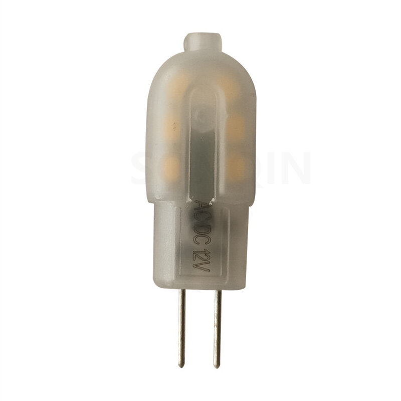 Lâmpada de halogênio LED branca quente, lâmpadas G4, globo de luz, JC Bi-Pin, 2835SMD, CA, DC, 12V, 220V, 3W, 6pcs