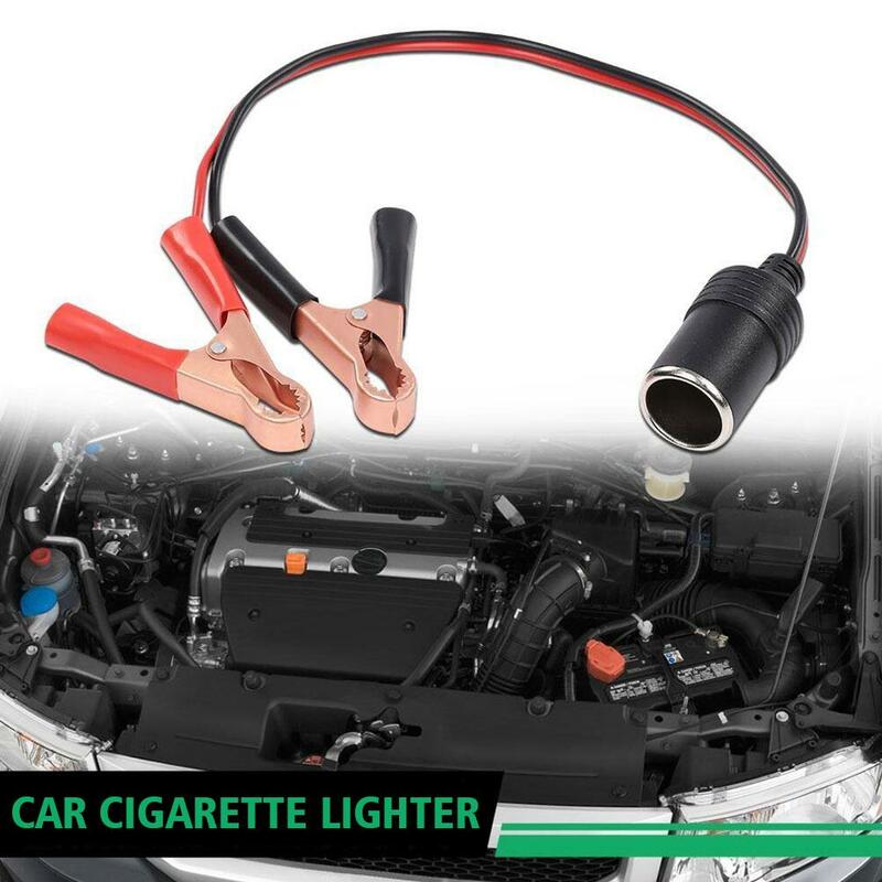 Batería pura de alta potencia para coche, adaptador de encendedor de cigarrillos, abrazadera de cocodrilo, accesorios para automóviles, 12V