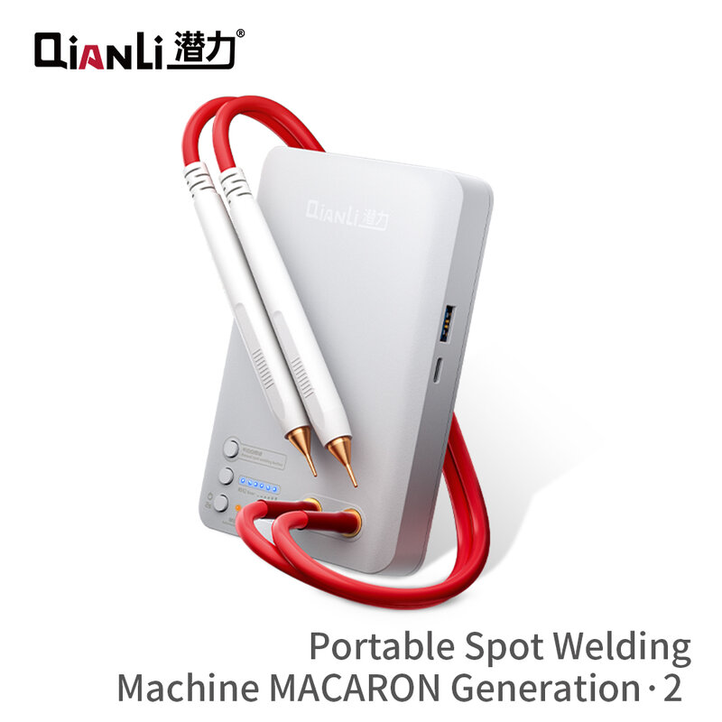 Qianli-máquina de soldadura por puntos Macaron, soldador de micropuntos con 6 velocidades de tiempo de pulso ajustable para teléfono 14 13 12mini 11promax, batería