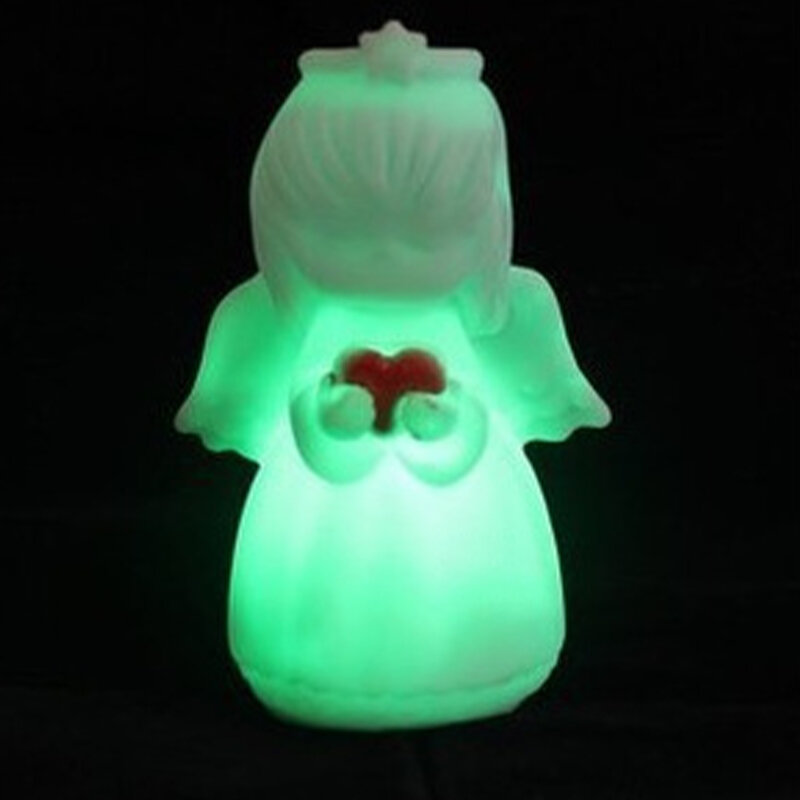 Lámpara LED cambiante para decoración, luz nocturna de ángulo bonito, regalo de Navidad