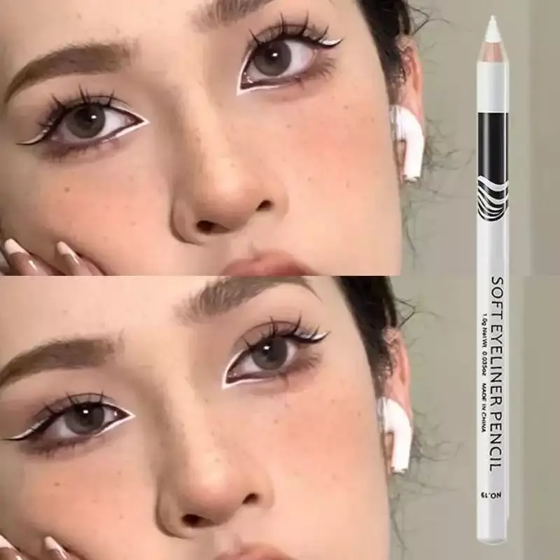 1PC New White Eyeliner Makeup Smooth Easy To Wear Eyes Brightener Waterproof Fashion Eyes Liner Pencils Eye Makeup Tool