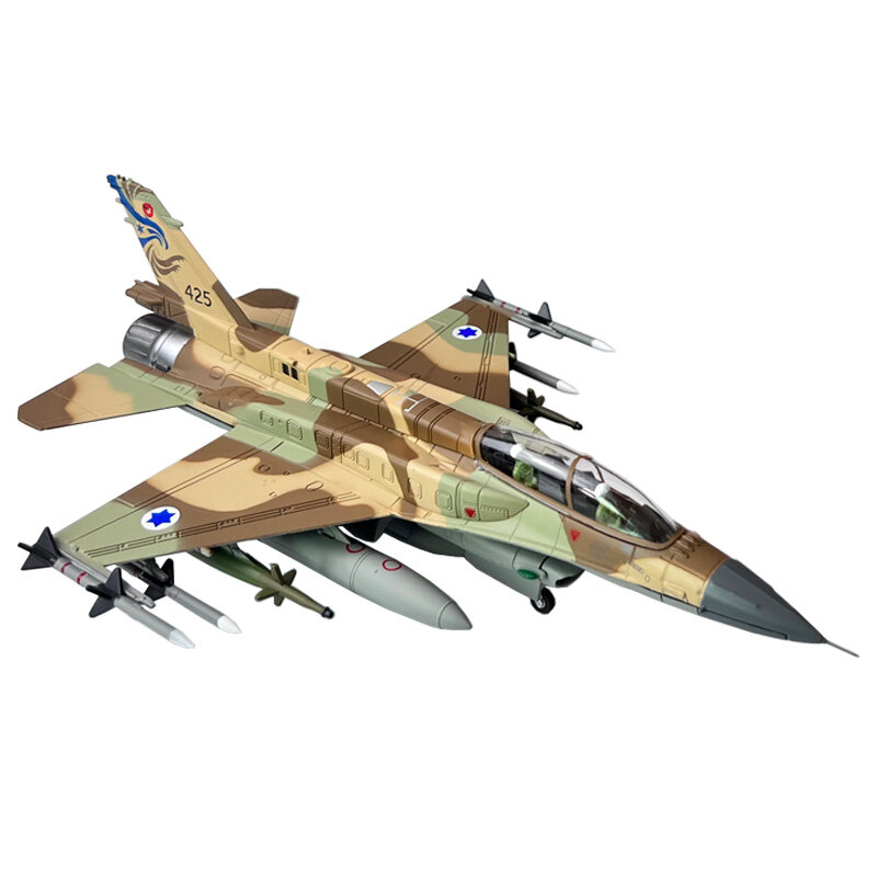 1:72 Israeli Luchtmacht F16 F-16I Soufa Vechtvalk Gevechtsvliegtuig Diecast Militair Vliegtuig Model Kinderen Cadeau Speelgoed