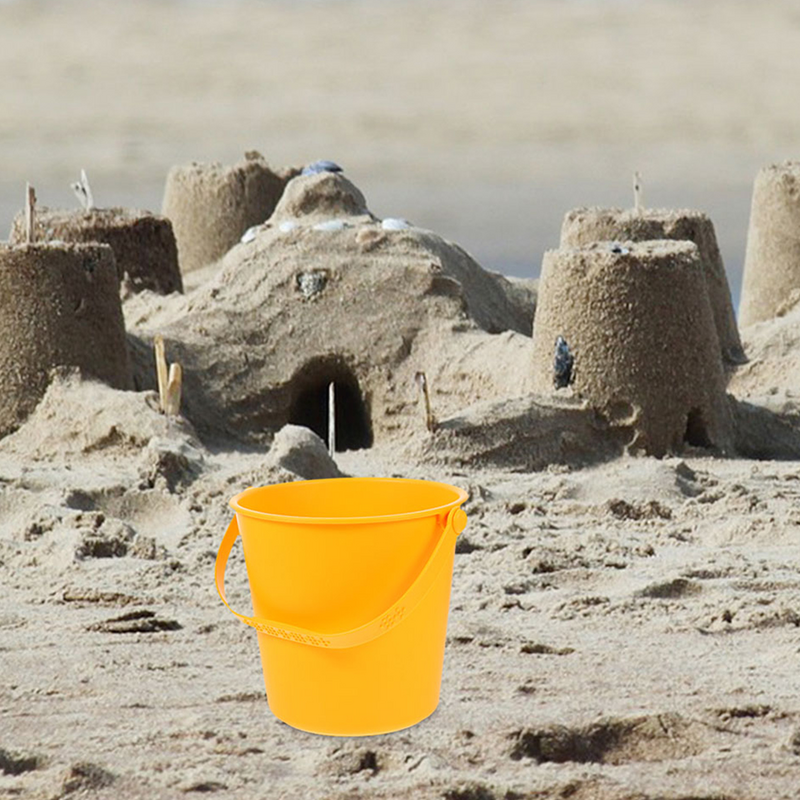 ถังทรายสำหรับเด็กเล่น2ชิ้นถังพกพาสำหรับเล่นน้ำของเล่นเด็กชายหาดถังแสงกลางแจ้ง