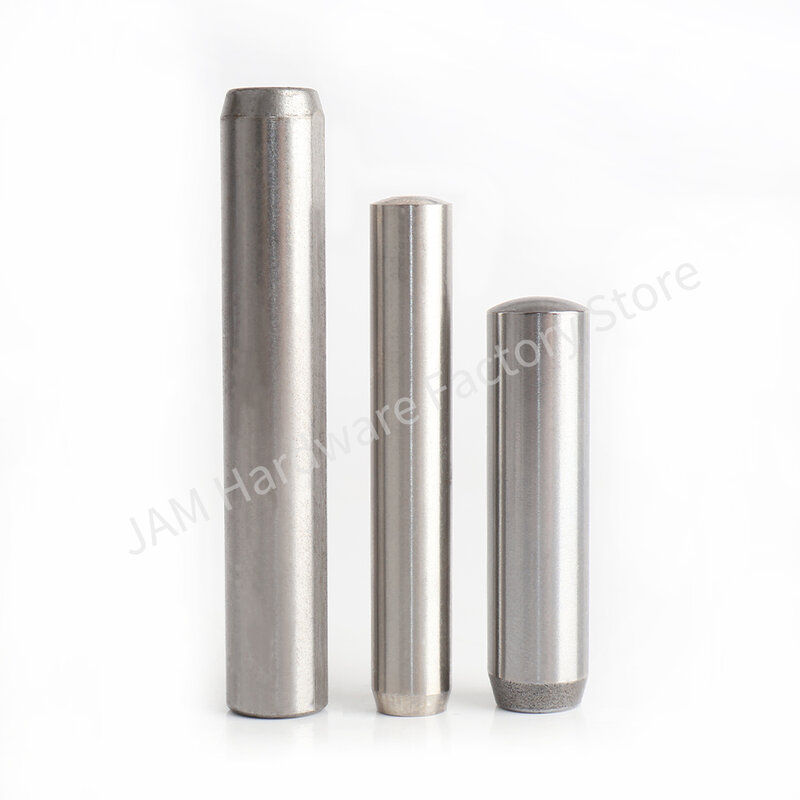 MJ613 Pin Stainless Steel presisi tinggi, Pin baja anti karat Pin silinder padat diperkeras dan presisi tinggi, Pin atas pemosisian sumbu Pin baja tahan karat