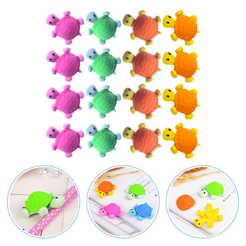 3d Animal Writing Erasers Turtle Children’s Erasers For Kids for Stocking Stuffers Erasing Stationery