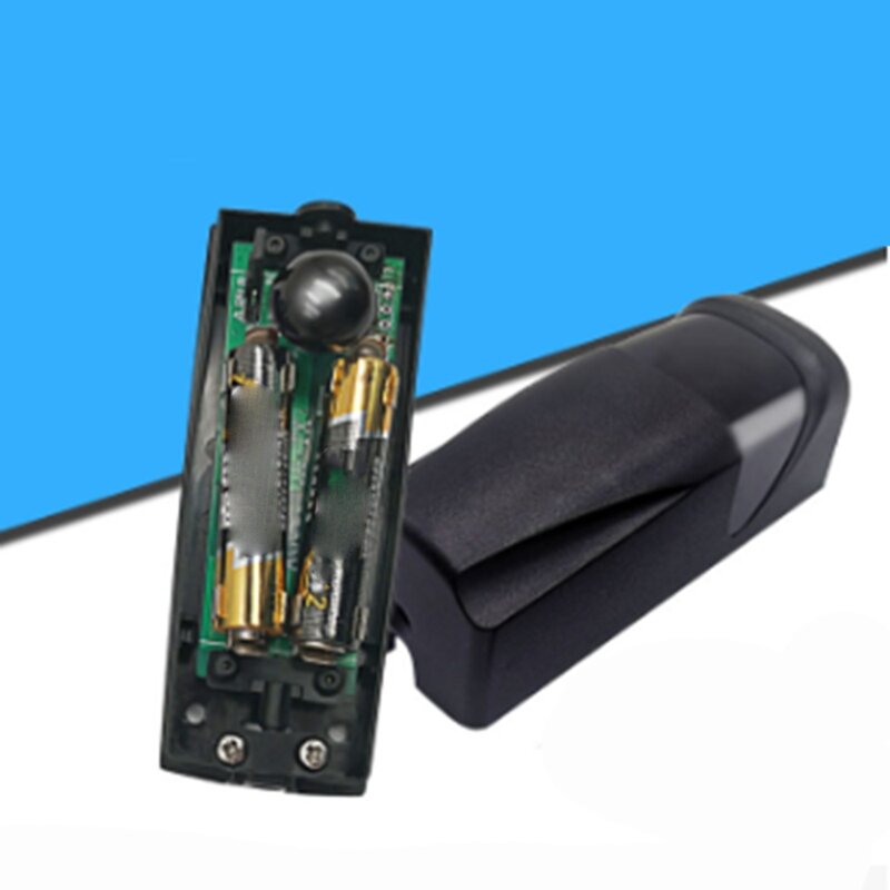 Detector de Sensor infrarrojo para puerta automática, fotocélula de 12-24V CA/CC con 2 baterías AAA
