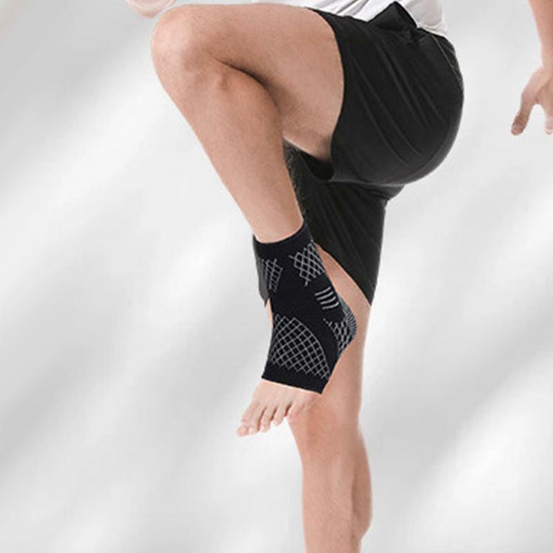 ランニング、アーチサポート、関節捻挫、伸縮性のある足首ガードスリーブ用の足首圧縮スリーブ、1個