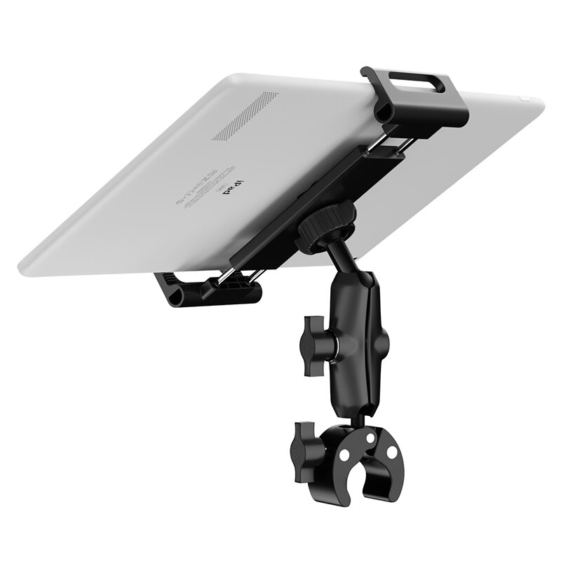 Universal 2 in 1 Motorcycle Bike Adjustable Angles Bracket Tablet Holder 4.5-13.5" Stand for Ipad Air Mini 2 3 4 Tablet Mount