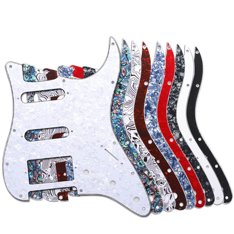 Lightweight New Practical Durable Guitar Pickguard 3 Ply For ST SQ Multicolor Replacement 11 Holes Accessories