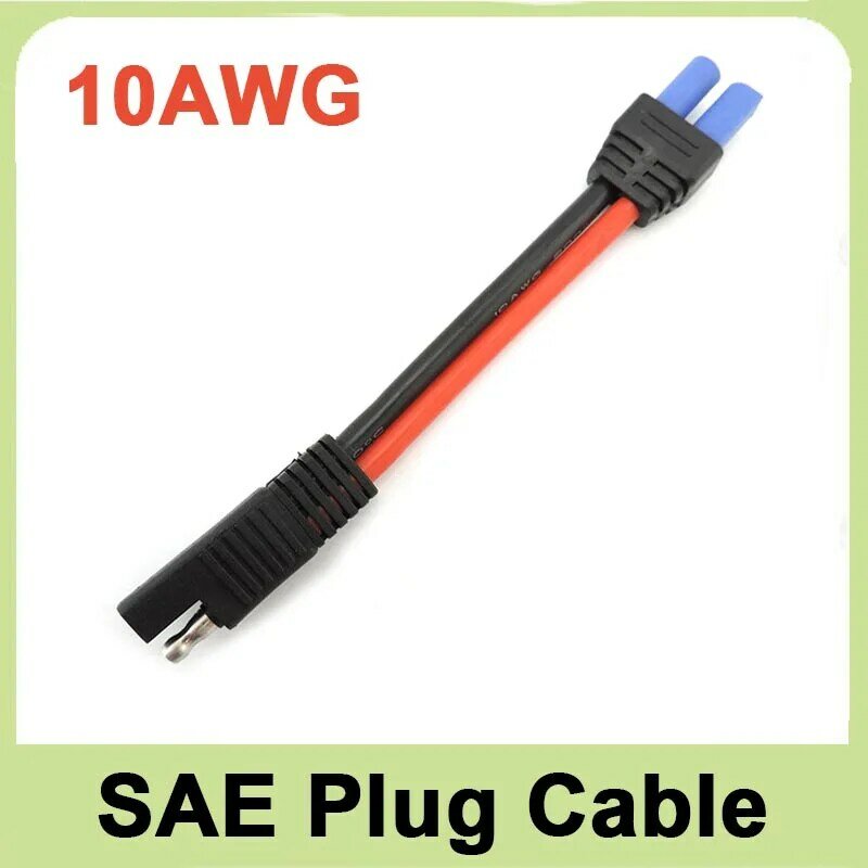 Cable adaptador de cobre grueso para SAE, Cable de enchufe SAE a Cable de alimentación hembra, Cable Solar de batería
