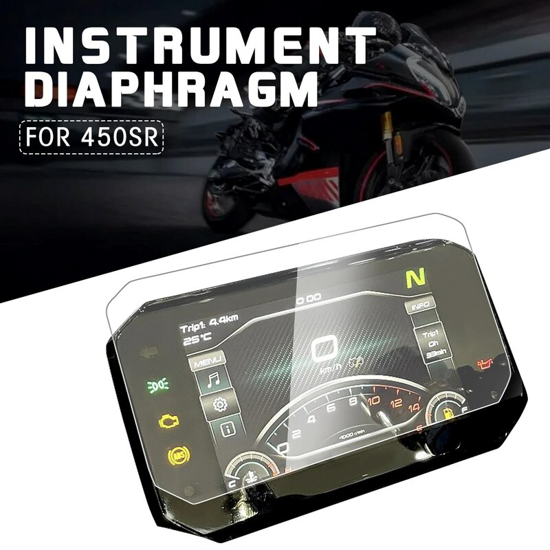 Para cfmoto 450sr motocicleta instrumento cluster proteção contra riscos filme painel protetor
