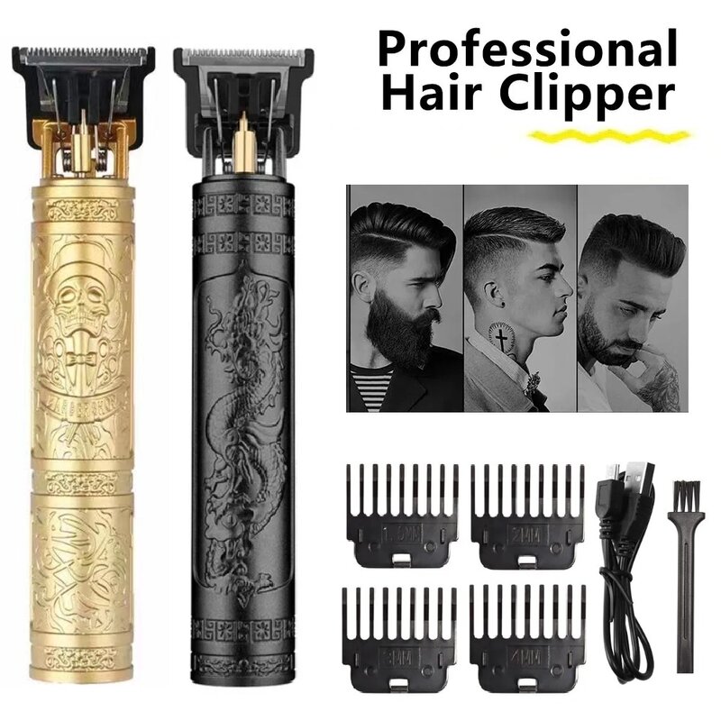 Cortadora de pelo profesional recargable por USB para hombres, cortadora de pelo, máquina de barbero, Afeitadora eléctrica, cortadora de barba