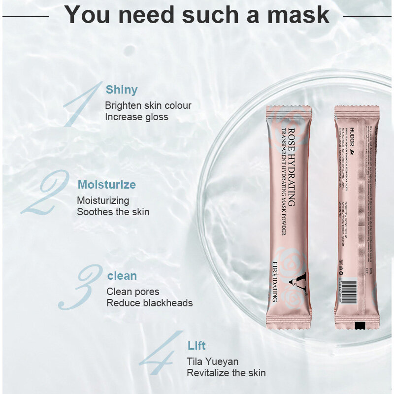 Nawilżający Salon SPA miękka Hydro galaretka w proszku pielęgnacji skóry twarzy wybielający różany kolagen odklejany z gumowej galaretki do twarzy
