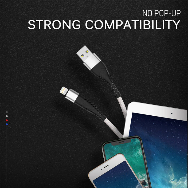 สาย USB สำหรับ iPhone 11 12 13 14 Pro x XS MAX 6 7 8 plus SE iPad สายชาร์จเร็ว Apple ชาร์จโทรศัพท์มือถือสายดาต้า3M