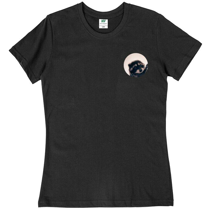 Футболка для танцев енота, забавная футболка Y2k с мемом, енотом, танцами, дышащая футболка из 100% хлопка, мягкая футболка унисекс с круглым вырезом, европейский размер