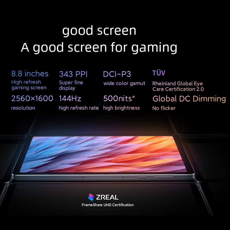 Lenovo-Y700 Snapdragon 8 Plus Gaming Tablet, 8.8 "Octa Core, Taxa de atualização 144Hz, WiFi, ZUI15, PC Tab, Novo, 2021, 2023