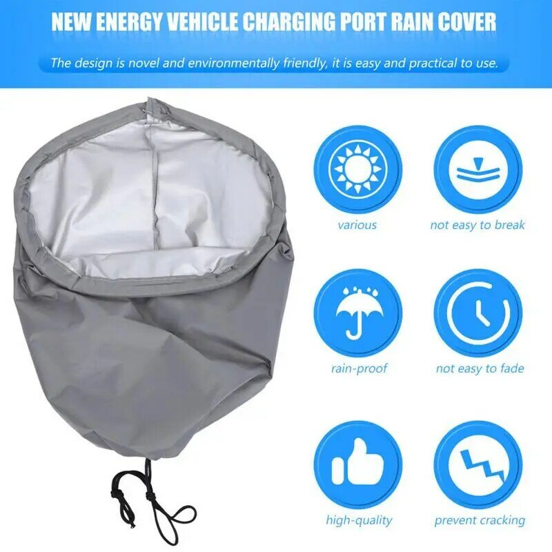Electric Car Charger Cover New Energy Vehicle Charging Waterproof Cover Outdoor EV Charger Plug Protective Cover For Vehicles
