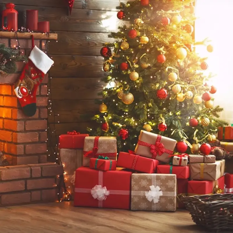 24 szt. Świąteczna dekor w kształcie drzewa okrągłe bombki przyjęcie świąteczne do przywieszenia ozdoby dekoracje kule na prezent dekoracje bożonarodzeniowe do domu