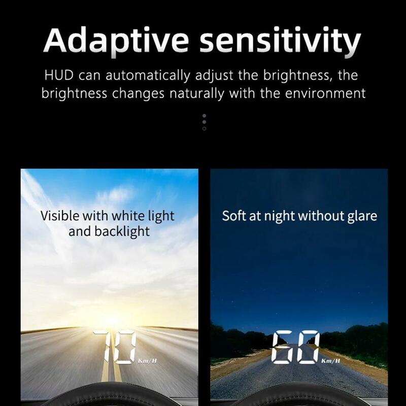 Hud-Affichage tête haute de voiture M3, affichage de modification universel automobile, haute définition OBD portable, U2K8