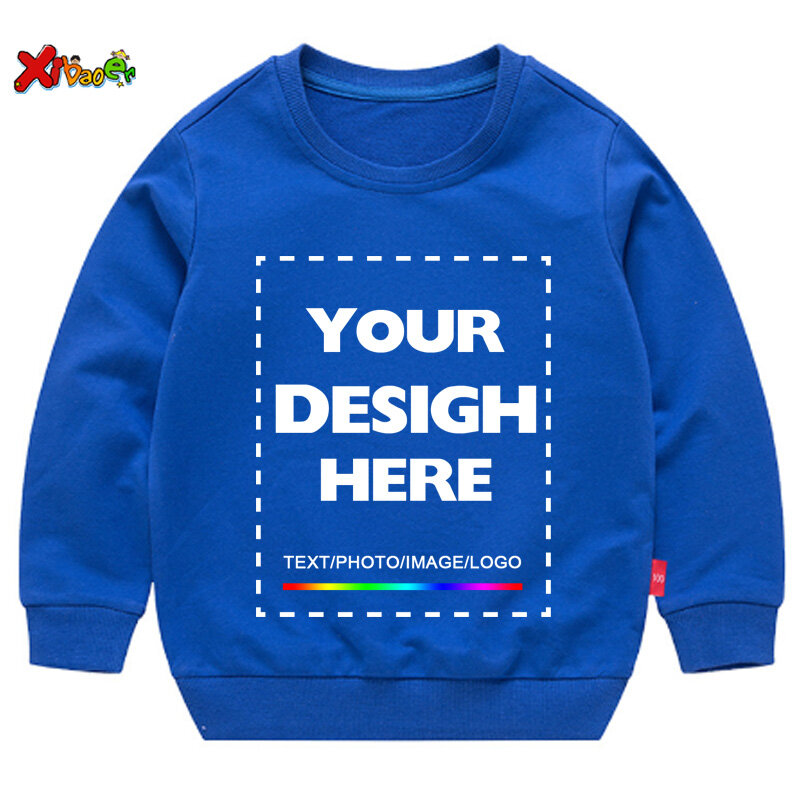 Hoodie Anak-anak Kustom Menambahkan Teks Anda Pakaian Kaus Anak-anak Pakaian Bayi Balita Laki-laki Perempuan Pakaian Olahraga Pullover