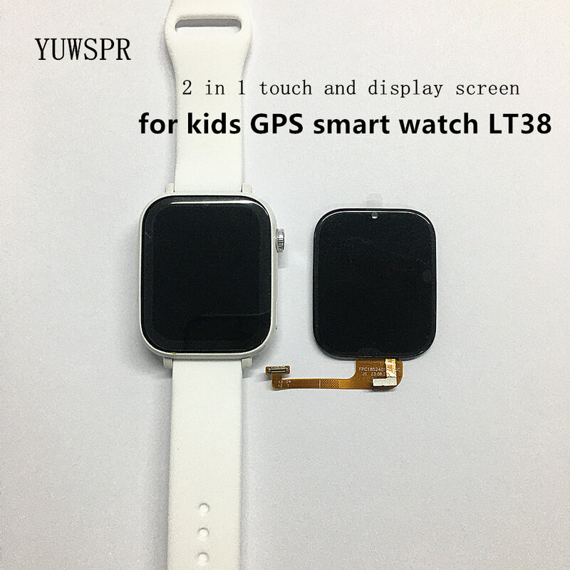 ساعة ذكية مع شاشة تعمل باللمس ، 2 في 1 ، للأطفال ، lt38 ، جهاز تعقب بنظام تحديد المواقع ، تركيب احترافي