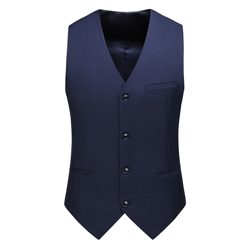 Nova Marca de Roupas Masculinas de Negócios Casual Suit Vest/Homens Cavalheiro Banquete Casamento 17 Cor Sólida Vest S-6XL