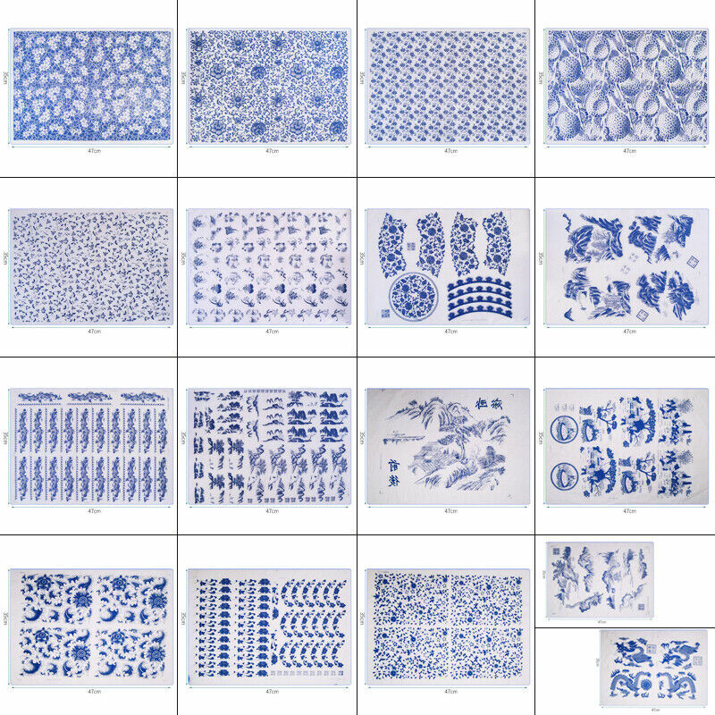 4 sztuki glina ceramiczna papierowe obrazy transferowe do papieru do przenoszenia ceramiki papier transferowy do papieru sublimacyjnego materiały biurowe