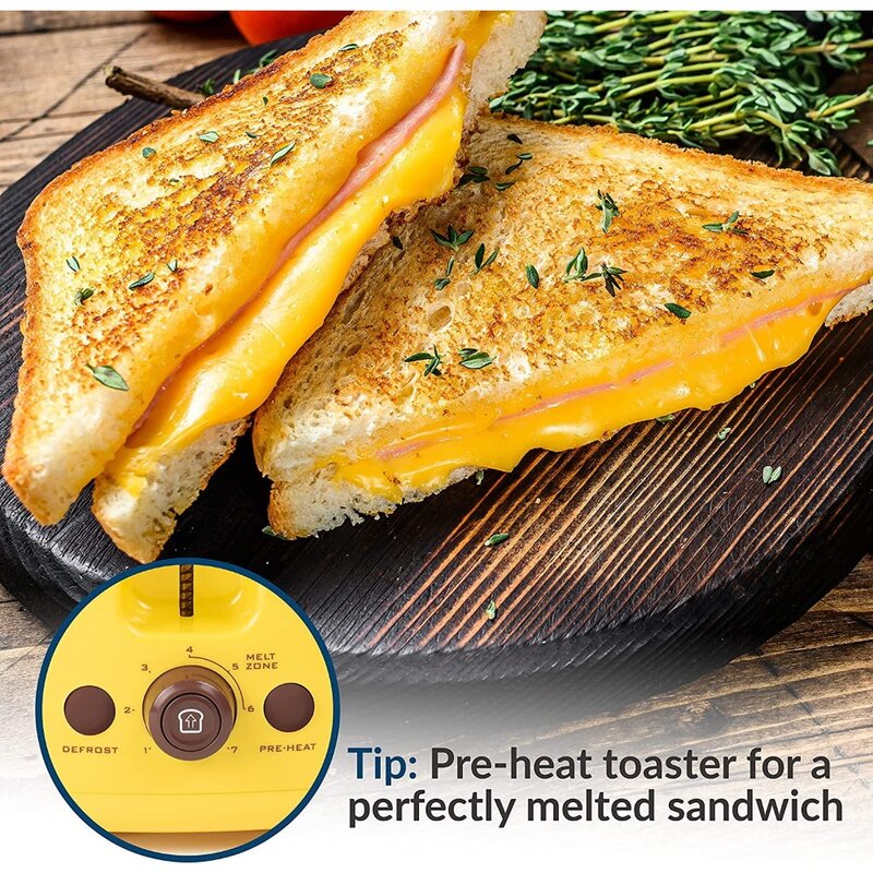 Nostalgia GCT2 Deluxe tostadora de sándwich de queso a la parrilla