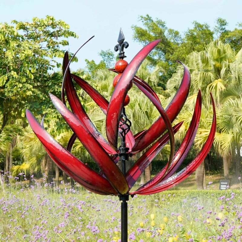Neue moderne minimalist ische dekorierbare Harlow Wind Spinner Rotator Harlow Wind Spinner Schmiedeeisen Windmühle Garten abnehmbare Stecker