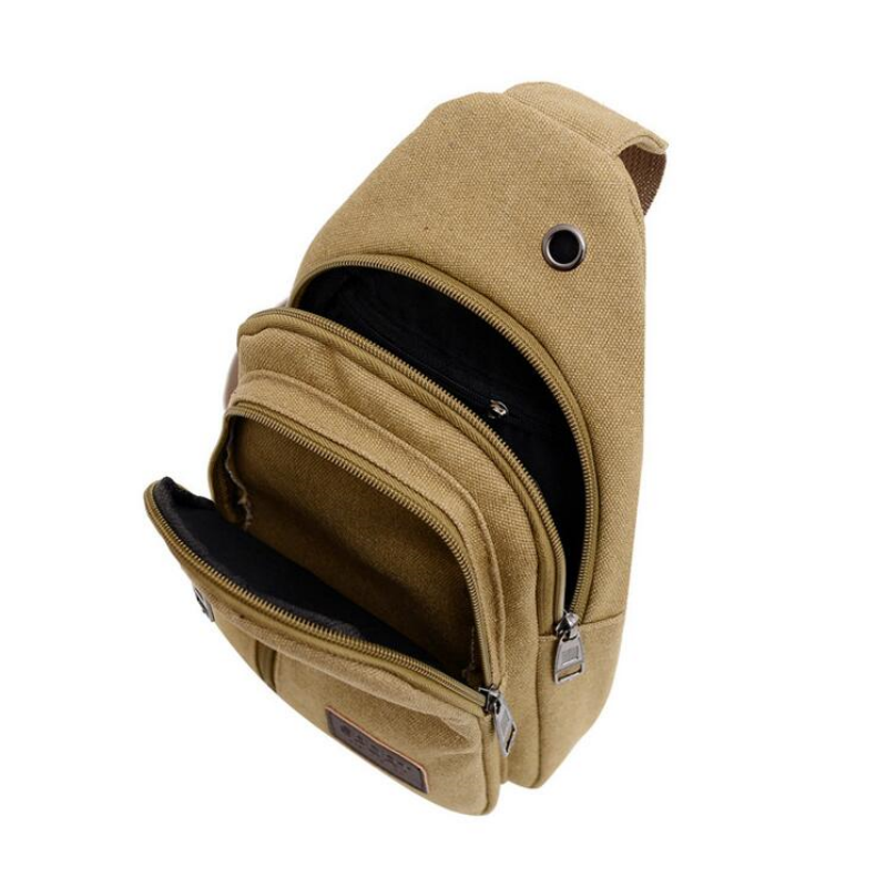 Men Shoulder Bags New Waist Packs Sling Crossbody Pack Outdoor Sport Chest Packet Daily Picnic Canvas Casual Messenger Bag Bolsa